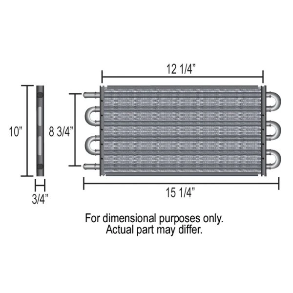 Promo ❤️ Derale Dyno-Cool Aluminum Trans Cooler 12904 ⭐ - Image 2