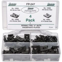 Top 10 ???? Auveco Spring Type U-Nuts 70 Pieces FP-247 ????