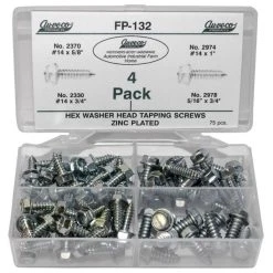 Wholesale ???? Auveco Hex Washer Head Tapping Screws 75 Pieces FP-132 ????