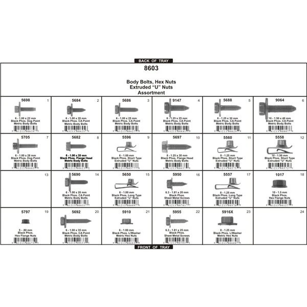 Cheap ???? Metric Body Bolts & U Nuts - 203pcs - Disco Automotive ???? - Image 2