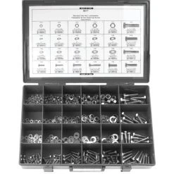 Flash Sale ✔️ Grade 5 Cap Screws Washers Nuts 1/4 To 1/2 - 612pcs - Disco Automotive ????