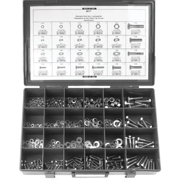 Flash Sale ✔️ Grade 5 Cap Screws Washers Nuts 1/4 To 1/2 - 612pcs - Disco Automotive ????